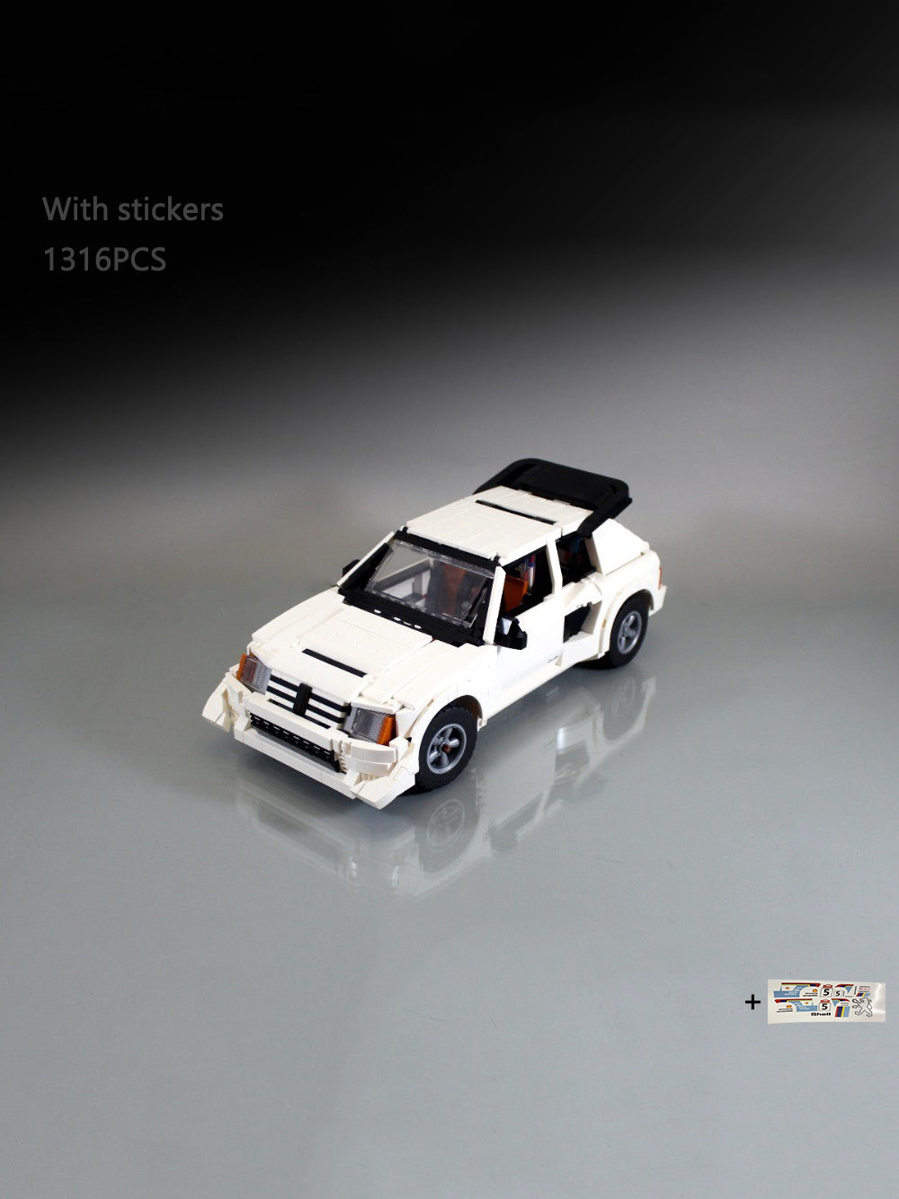 MOC-232332 10295 Peugeot 205 T16 EVO2 with Stickers