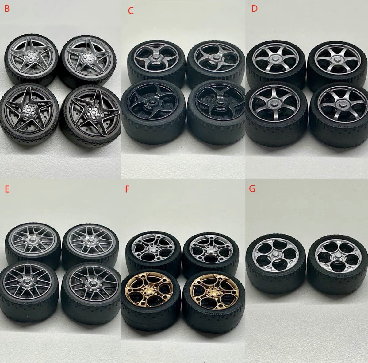3D printed wheel covers compatible with 72206
