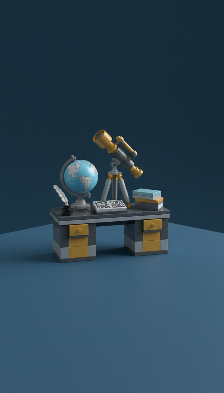 Astronomer’s Desk with Mini Globe